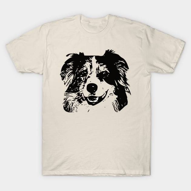 Australian Shepherd Dog Aussie T-Shirt by DoggyStyles